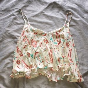 Aztec pattern crop top